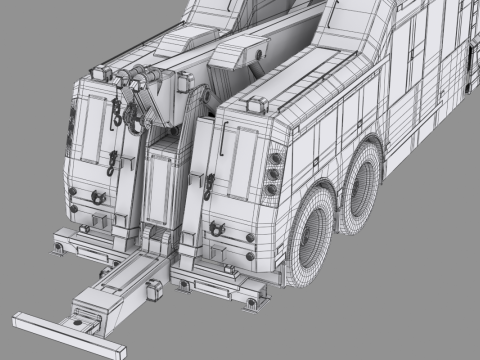 Truk Pemulihan AS Model 3D
