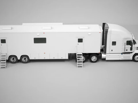 Esposizione Semi-camion Modello 3D