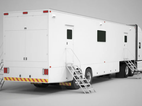 Esposizione Semi-camion Modello 3D