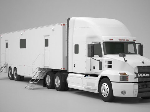 Exhibition Semi Truck 3D Model