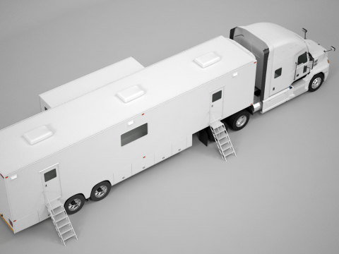 Exhibition Semi Truck 3D Model