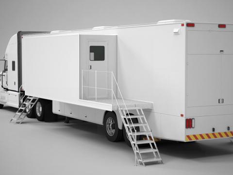 Exhibition Semi Truck 3D Model