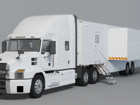 Exhibition Semi Truck 3D Model