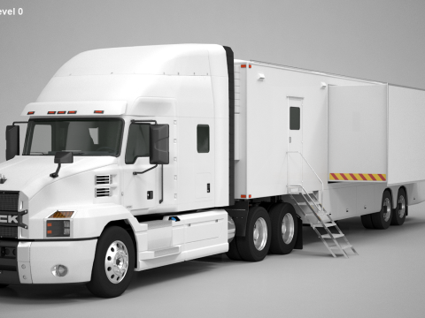 Exhibition Semi Truck 3D Model