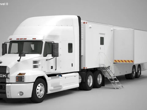 Esposizione Semi-camion Modello 3D