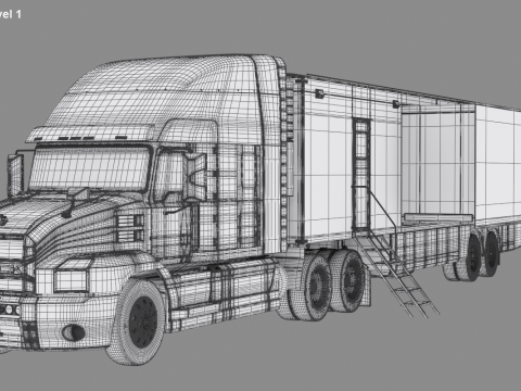 Exhibition Semi Truck 3D Model