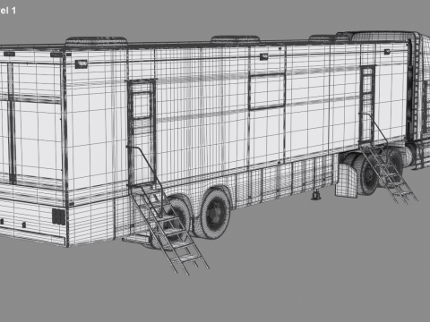 Exhibition Semi Truck 3D Model