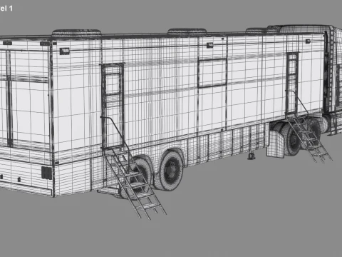 Esposizione Semi-camion Modello 3D