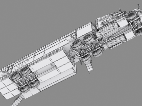 Exhibition Semi Truck 3D Model