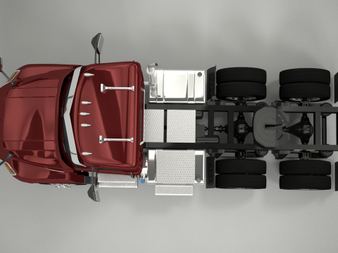 Cabina giornaliera per semirimorchi Modello 3D