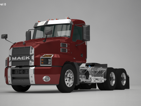 Cabina giornaliera per semirimorchi Modello 3D