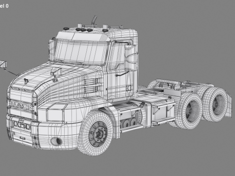 Cabina giornaliera per semirimorchi Modello 3D