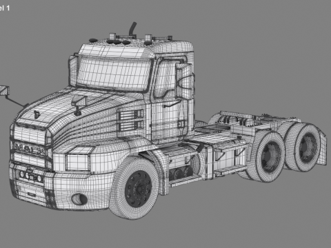 Cabina giornaliera per semirimorchi Modello 3D
