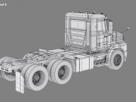 Cabina giornaliera per semirimorchi Modello 3D