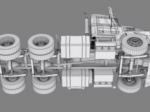 Cabina giornaliera per semirimorchi Modello 3D
