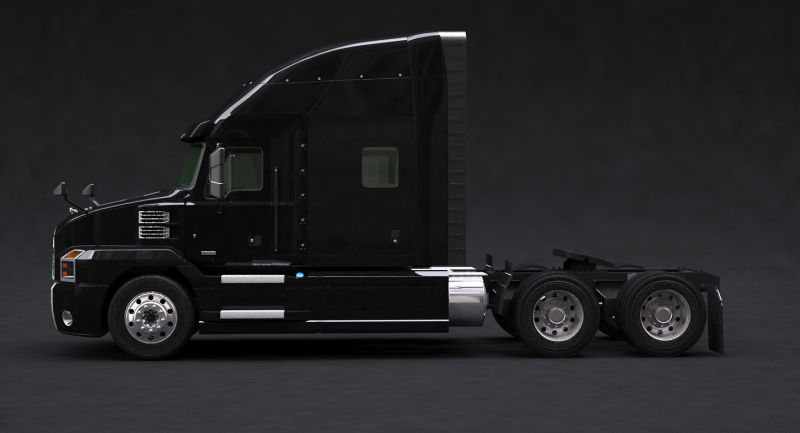 US Semi Truck Sleeper Cab 3D Model .c4d .max .obj .3ds .fbx .stl .blend