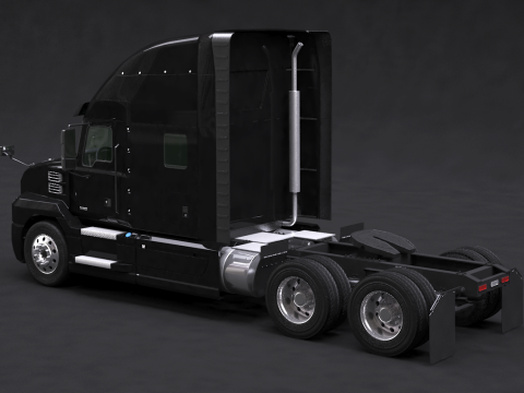 US Semi Truck Sleeper Cab 3D Model