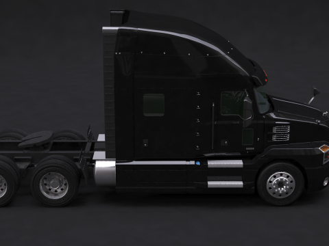 US Semi Truck Sleeper Cab 3D Model