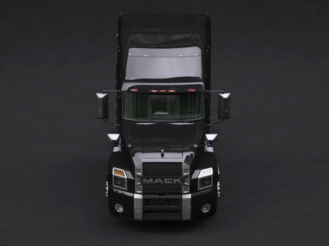 US Semi Truck Sleeper Cab 3D Model