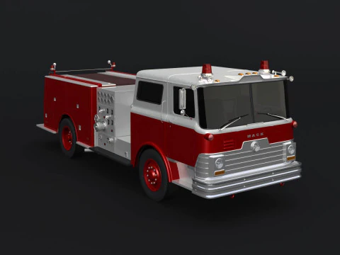 Autopompa antincendio CF 69 Modello 3D