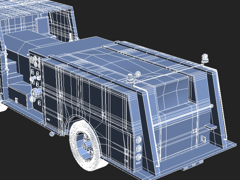 Camión de bomberos CF 69 Modelo 3D