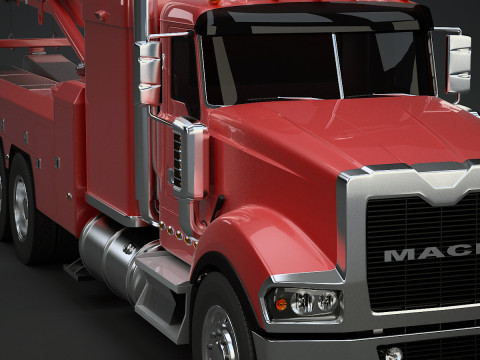 Truk Derek Tugas Berat Model 3D