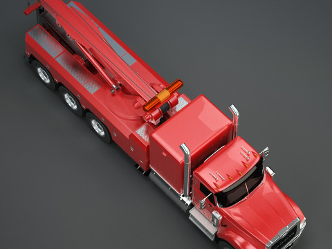 Truk Derek Tugas Berat Model 3D