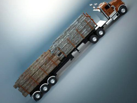 Portador de madera Titán Modelo 3D