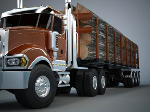 Portador de madera Titán Modelo 3D