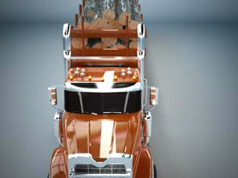 Portador de madera Titán Modelo 3D