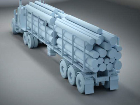 Portador de madera Titán Modelo 3D