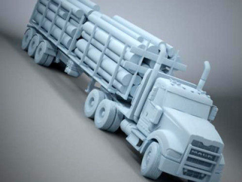 Portador de madera Titán Modelo 3D