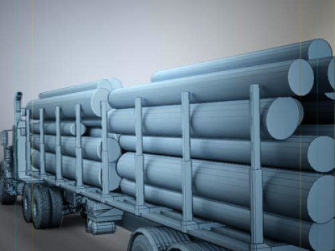 Portador de madera Titán Modelo 3D