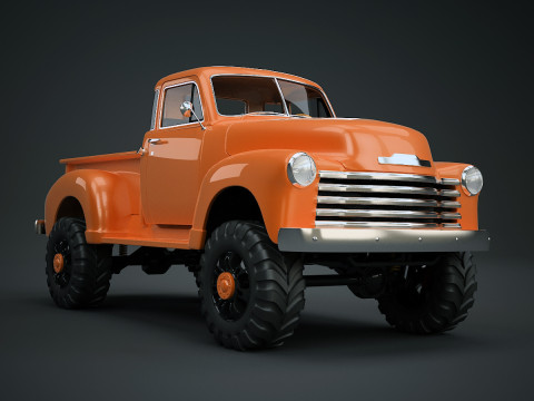 Chevrolet Pickup 1951 Pickup Lift Modello 3D