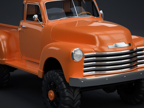 Chevrolet Pickup 1951 Pickup Lift Modello 3D