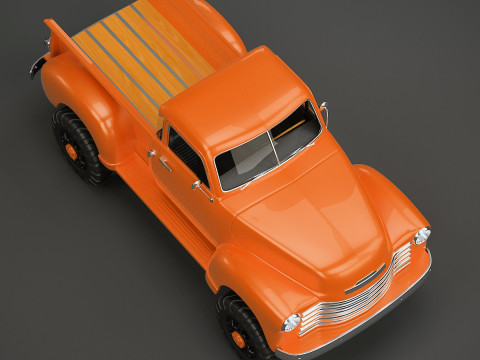 Chevrolet Pickup 1951 Pickup Lift Modello 3D