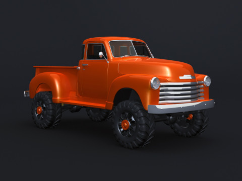 Chevrolet Pickup 1951 Pickup Lift Modello 3D