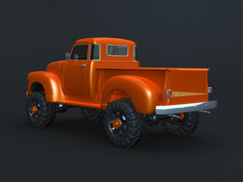Chevrolet Pickup 1951 Pickup Lift Modello 3D