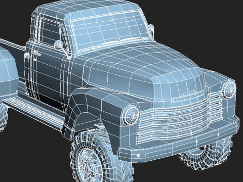 Chevrolet Pickup 1951 Pickup Lift Modello 3D