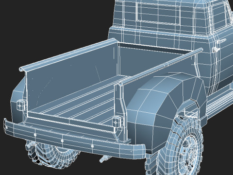 Chevrolet Pickup 1951 Pickup Lift Modello 3D