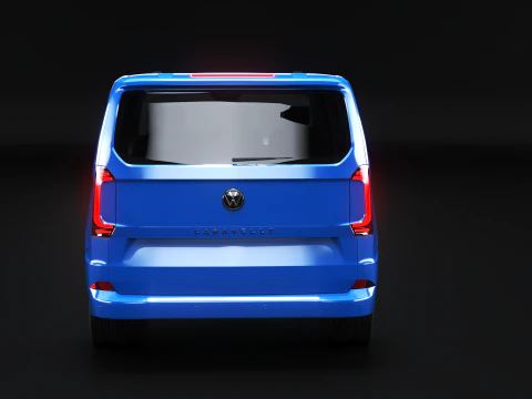 2025 VW Caravelle T7 Passenger Van PBR 3D Model