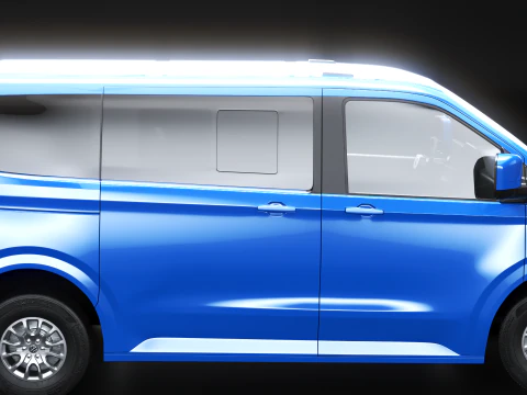 2025 VW Caravelle T7 Passenger Van PBR 3D Model