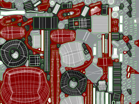Bell 47 Light Helicopter - PBR with Interior 3D Model