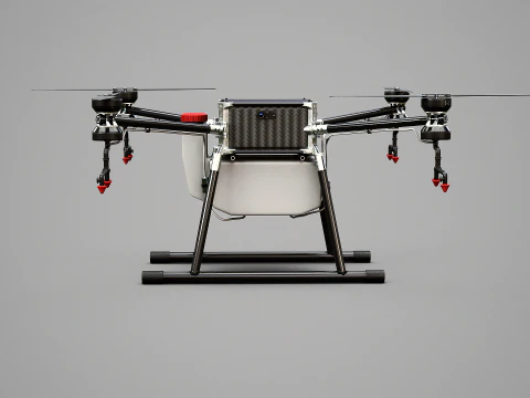 Agricultural Drone Quadrotor Farming UAV 3D Model