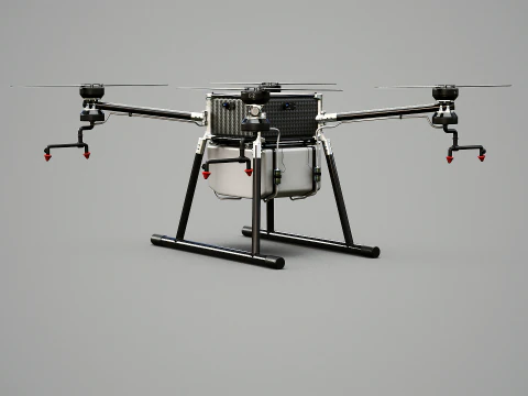 Agricultural Drone Quadrotor Farming UAV 3D Model