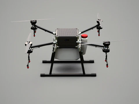 Agricultural Drone Quadrotor Farming UAV 3D Model