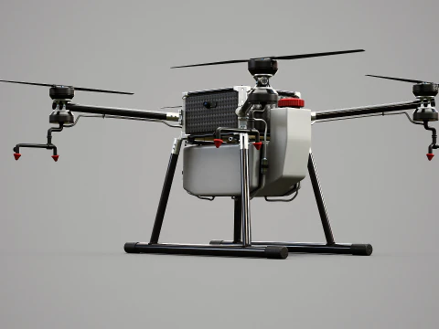 Agricultural Drone Quadrotor Farming UAV 3D Model