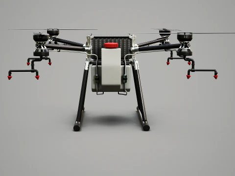 Agricultural Drone Quadrotor Farming UAV 3D Model