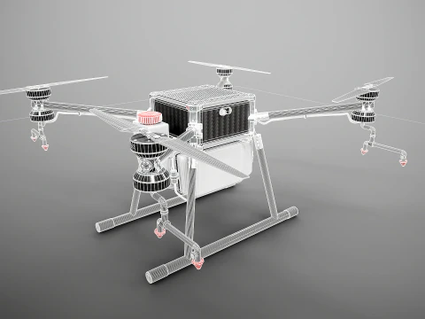 Agricultural Drone Quadrotor Farming UAV 3D Model
