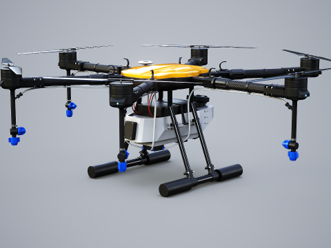 Сільськогосподарський безпілотник - сільськогосподарський безпілотний обприскувач для пилу 3D Модель